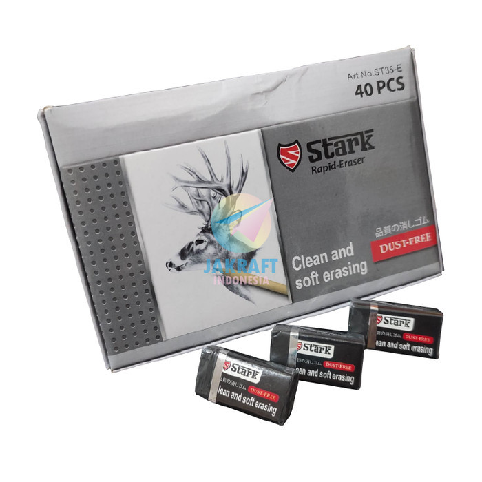 

Penghapus Pensil Ujian Stark St35-E Rapid Eraser Soft Clean Dust Free