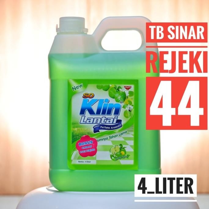 

diskon! wings soklin lantai jerigen 4 liter pel cairan pembersih lantai