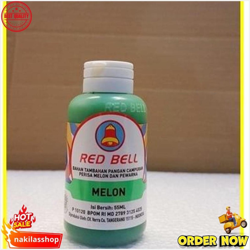 

Pewarna Dan Perisa Red Bell Rasa Melon 55Ml/Red Bell/Sumbo Red Bell Cod