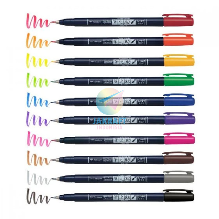 

Tombow Fudenosuke Brush Pen Hard Tip All Colors Koleksi Warna Lengkap