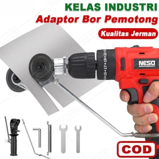 diskon alat pemotong seng / galvalum adaptor bor potong atap rumah gelombang