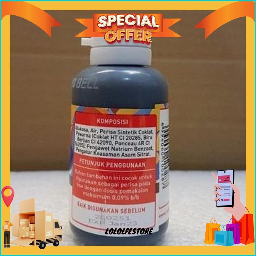 

Pewarna Dan Perisa Red Bell Rasa Dark Chocolate Coklat 55Ml Gratis Ongkir