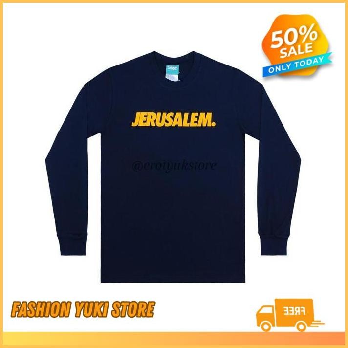 KAOS TSHIRT BAJU COMBED 30S DISTRO JERUSALEM POLOS CUSTOM WADEZIG LENGAN PANJANG INDONESIA  UNISEX  