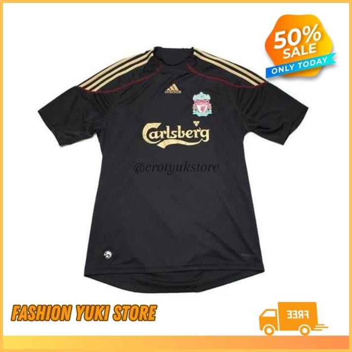 JERSEY BAJU BOLA RETRO KLASIK LIVERPOOL AWAY 45939 GRADE ORI FUTSAL 2009 2010  PHANTOM INDONESIA PRI