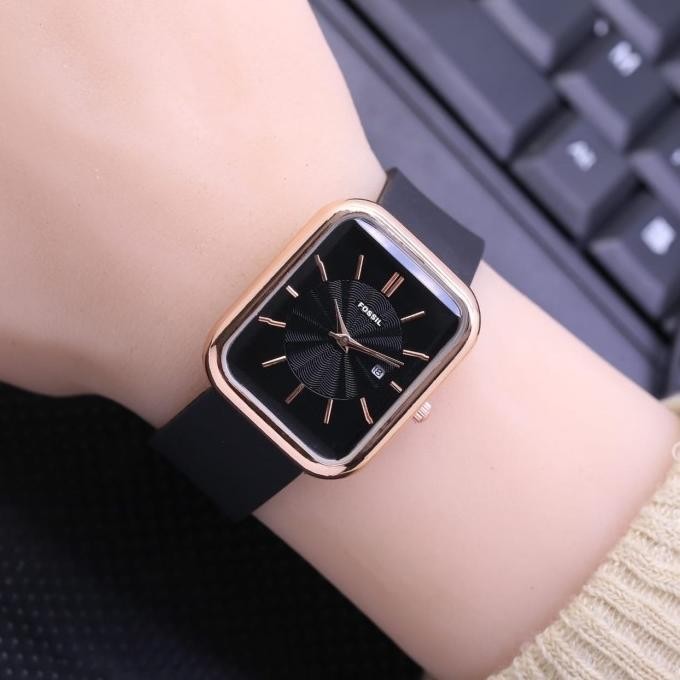 TERMURAH Jam tangan wanita fossil rubber tanggal
