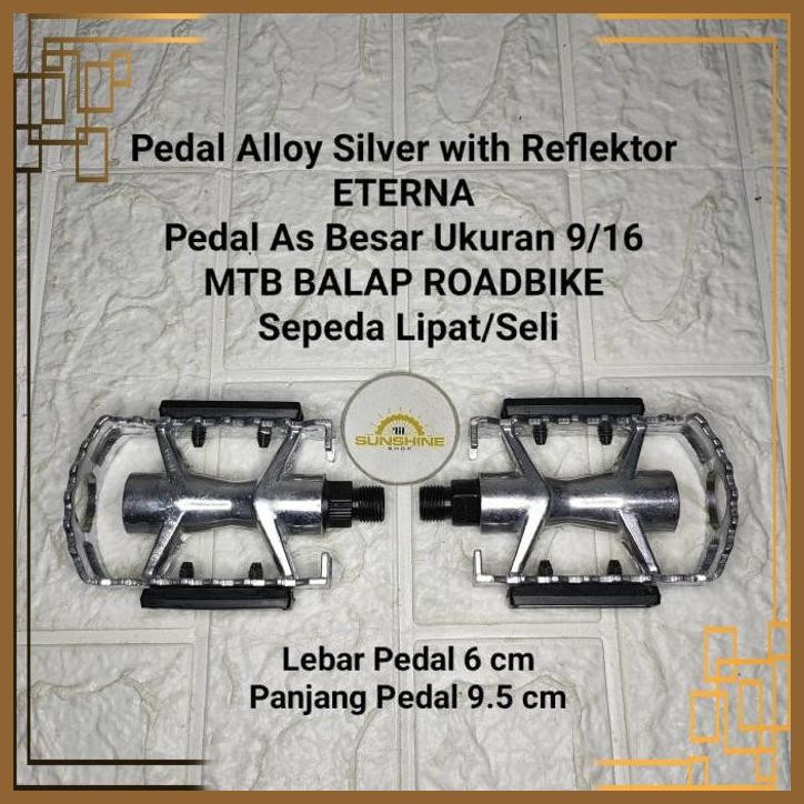 [LSS] PEDAL ALLOY MODEL JADUL VINTAGE ETERNA AS BESAR 9/16 SEPEDA MTB BALAP