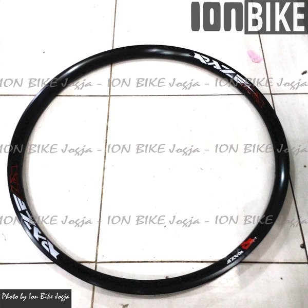 Sepasang Velg 26 Raze R6 32 Hole 32H H Black Rim Rims Sepeda Mtb Lebar