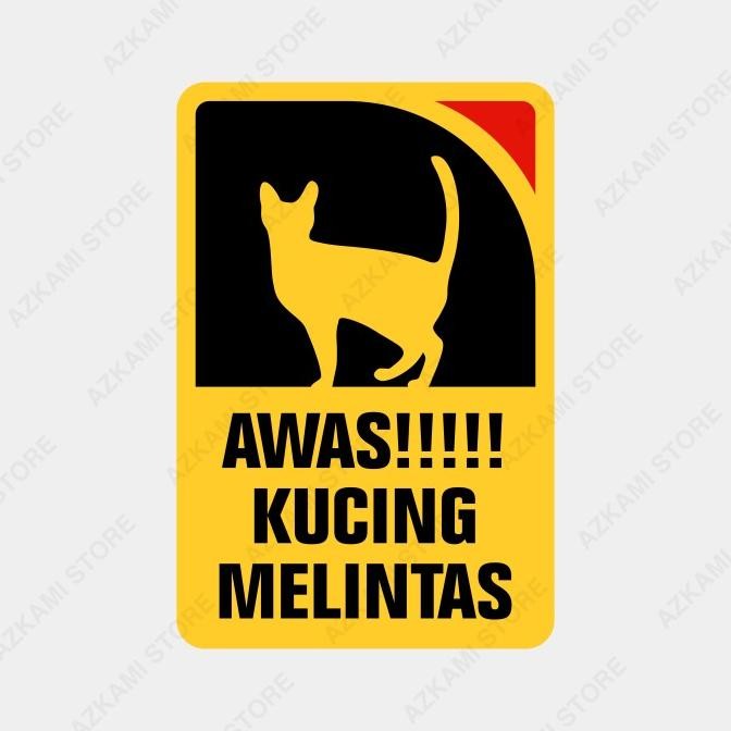 

Sale Rambu Awas Kucing Melintas 20Cm X 30Cm - Plat Alumunium