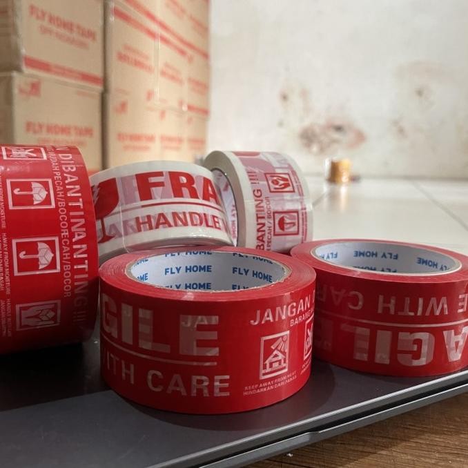 

Sale Fly Home Lakban Fragile Jangan Di Banting 100Yard 36Pcs Harga Grosir