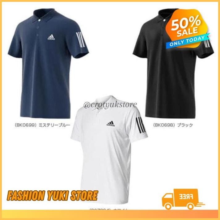 KAOS POLO TSHIRT SHIRT BAJU KERAH DISTRO ADIDAS LENGAN POLOS CUSTOM INDONESIA PRIA  WANITA KEREN KAT