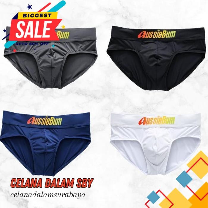 SEKSI PRIA MEN AUSSIEBUM BRIEF CELANA DALAM SEKSI PRIA MEN SEXY UNDERWEAR M TERBAIK