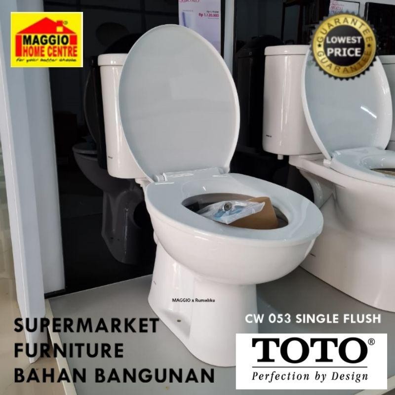 Kloset Duduk Toto - Cw053 Single Flush - Toto