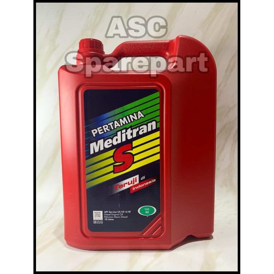 DISKON OLI PERTAMINA MEDITRAN S40 DIESEL - 10 LITER 