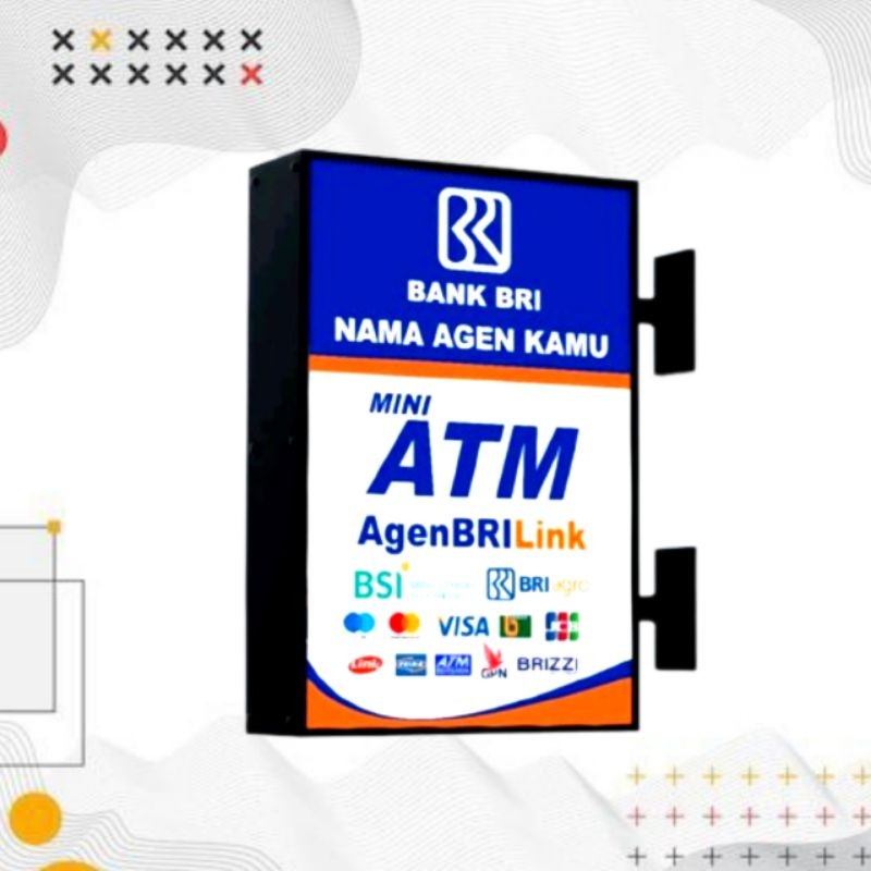 

STIKER VINYL NEON BOX BRILINK MINI ATM MODEL 2 (CUSTOM, NAMA AGEN TULIS DI CHAT/CATATAN)