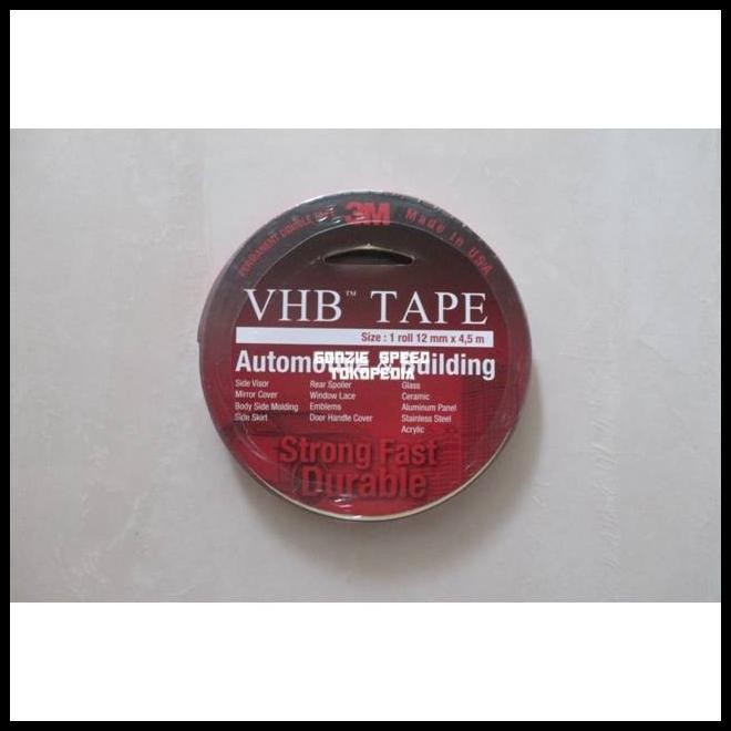 

TERMURAH DOUBLE TAPE 3M VHB 12MMX4.5M !!!