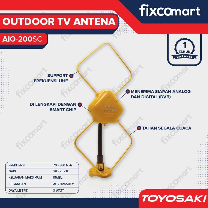 Antena TV Digital Toyosaki AIO-200