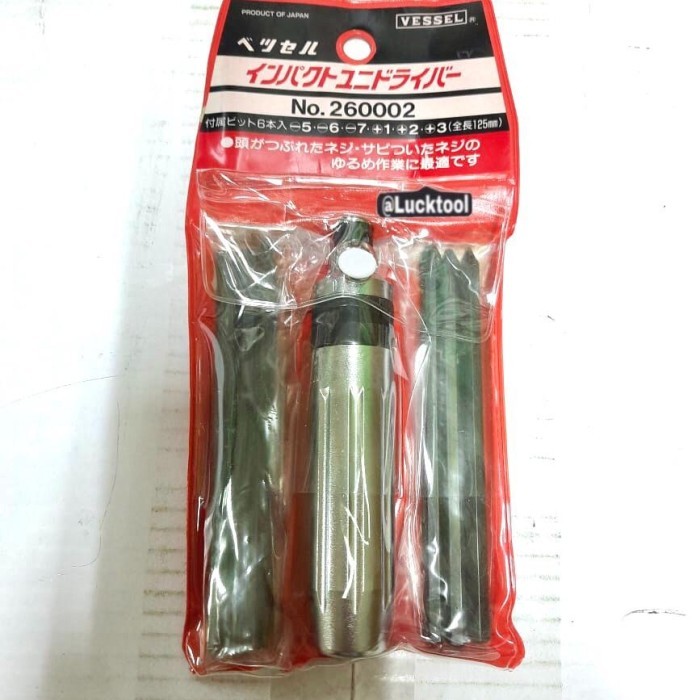 HOT SALE Impact Driver No 260002 Vessel 6 Bit Long Series Japan