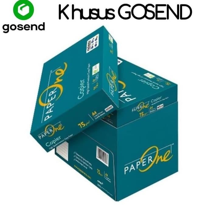 

sale! paper one kertas hvs 75gr a4 gosend grab instan only / kertas fotocopy