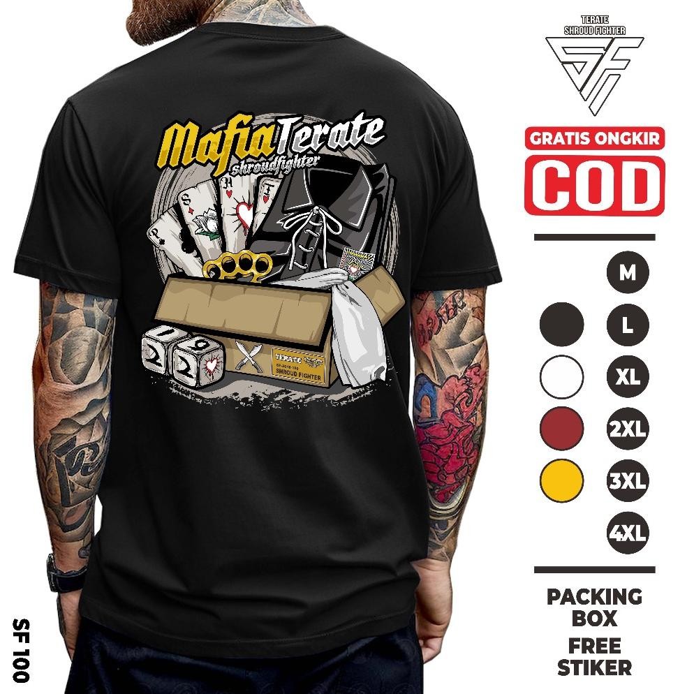 Promo Kaos Psht Mafia Psht Hati Bersinar Sh Terate Distro Putih Lawasan Shroud Fighter
