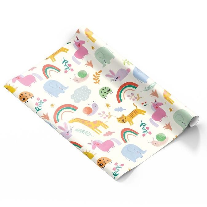 

sale! capricorn design giftwrap kertas kado reguler animals isi 6 gwk 092