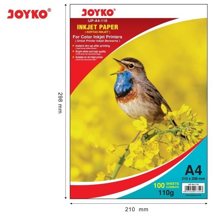 

sale! joyko inkjet paper / kertas inkjet ijp-a4-110 100 lembar