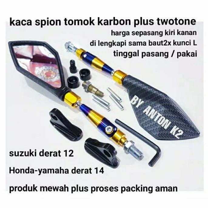 BEST SELLER KACA SPION AKSESORIS VARIASI MOTOR SMASH-SMASH NEW TITAN-THUNDER 125