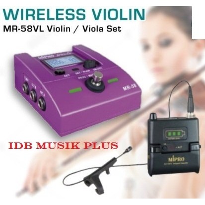 Hilmawanmall - Mic Wireless Instrument Mipro Mr58 Mr 58 (Violin, Gitar Bass, Cajon)