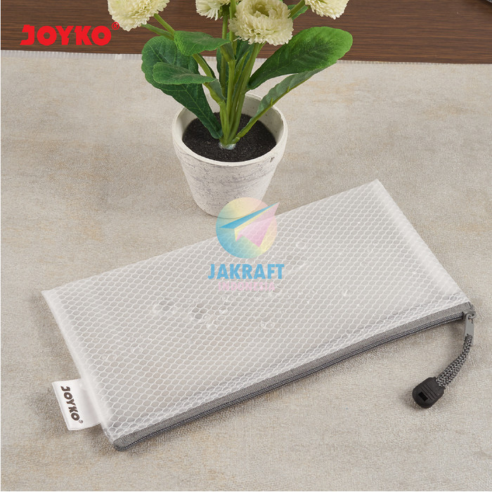 

Document Bag Jaring Zipper Joyko Dcb-46 Bill Putih Semi Clear Transparan Giro Tempat Pensil Alat