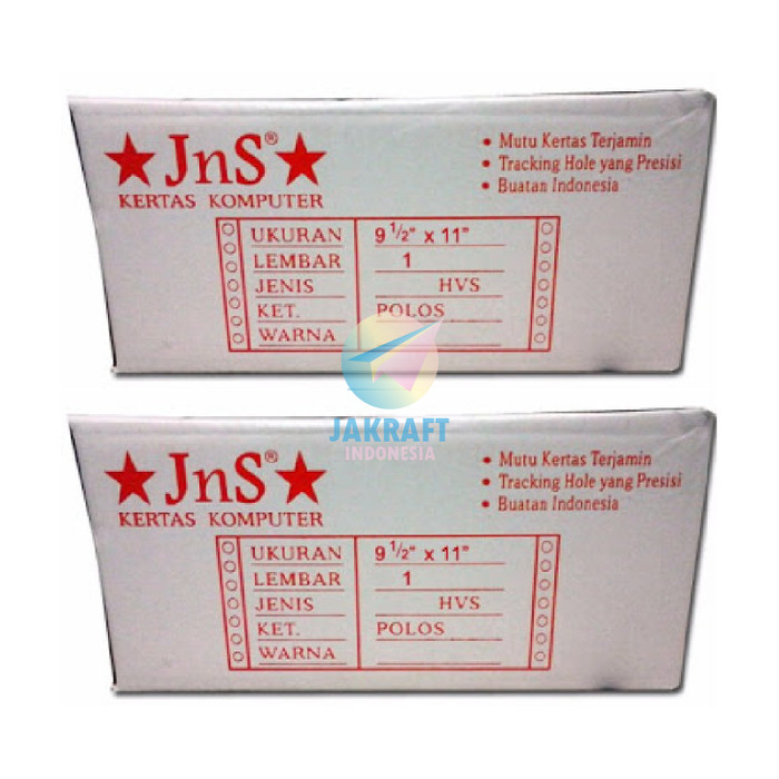 

Kertas Continuous Form A4 9.5 X 11 1 Ply (K1) Full Utuh Hvs Komputer