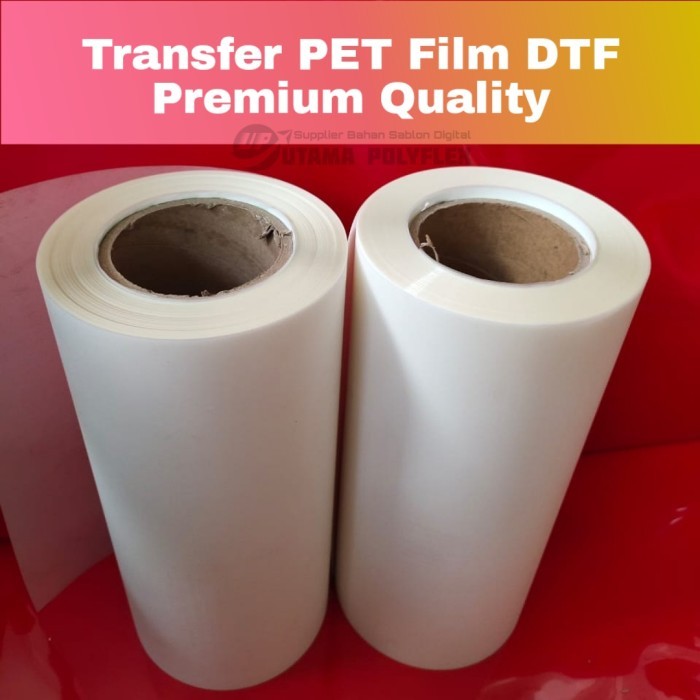 

(Khusus Roll) Pet Film DTF Lebar 30 cm Type A Doff / Sablon Digital