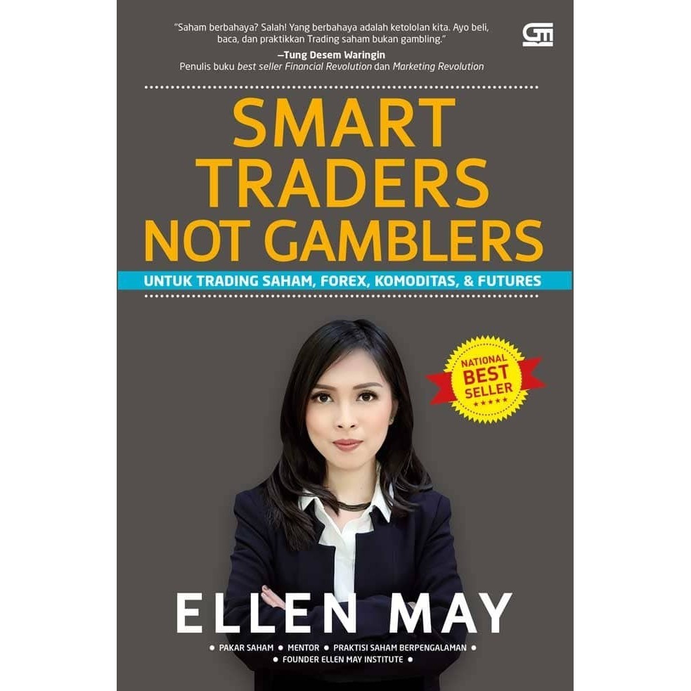 BUKU SMART TRADERS NOT GAMBLERS + CD ELLEN MAY INVESTASI TRADING SAHAM