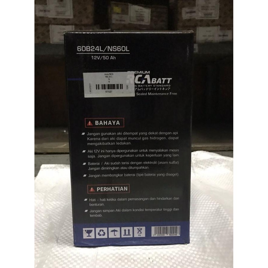 Grosir Accu Mobil Rca Ns 60 L - 67527 -
