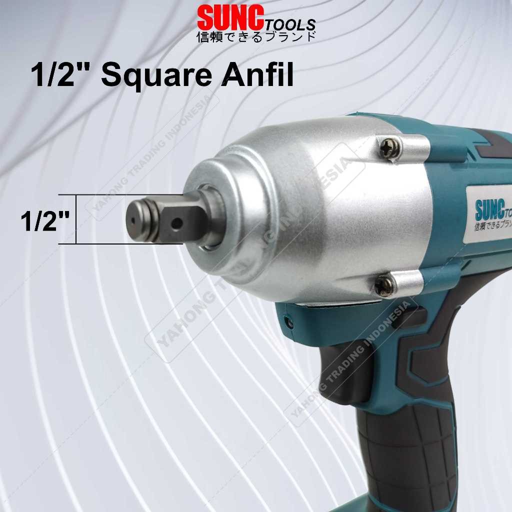 Mesin Impact Baterai Torsi Besar Cordless Impact Wrench BRUSHLESS 88V 88VF SUNC TOOLS