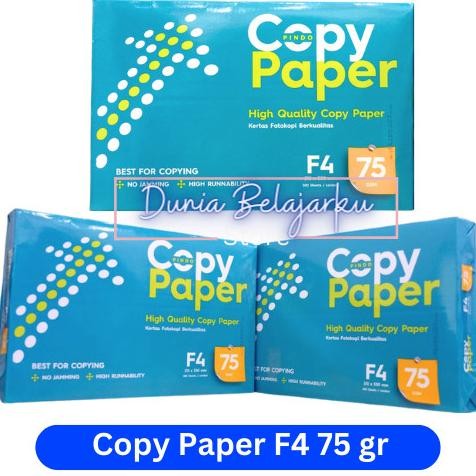 

sale! kertas hvs folio f4 75 gram copy paper / hvs f4 cpb / 1 rim 500 lembar