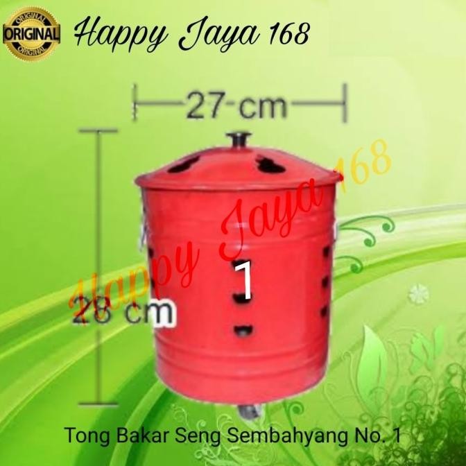

sale! tong bakar kertas tempat sembahyang merah tebal awet import