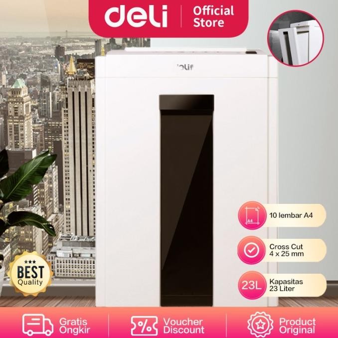 

sale! deli penghancur kertas, kapasitas 10 lembar 4*25mm abu abu muda e9952