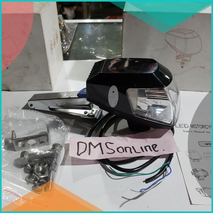 Lampu Sorot Led + charger Usb Hp Motor, Lampu Tembak Sorot Motor 07D35