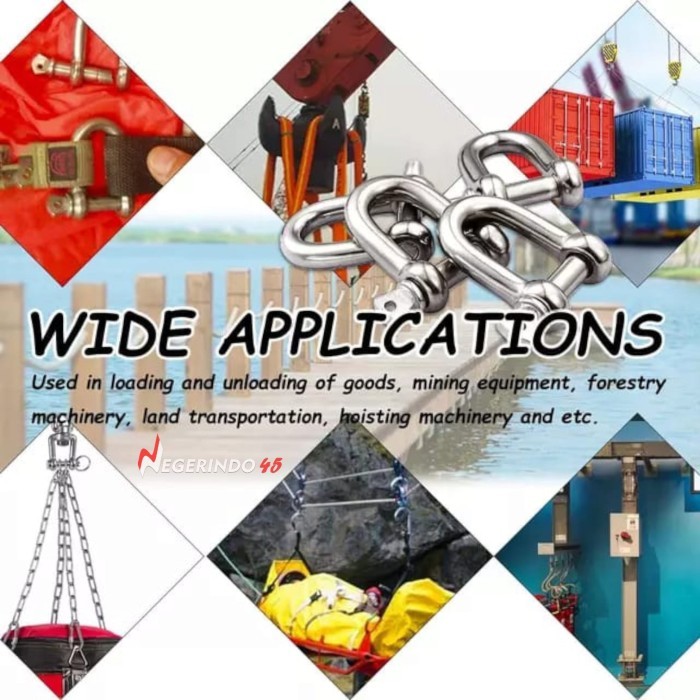 Segel D Ss 304 18Mm 20Mm 24Mm / Segel Stainless 304 / Shackle D Ss304 Original