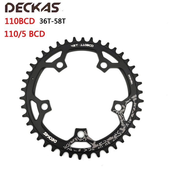 BERMUTU Deckas 110/5 BCD 110BCD Road Bike Narrow Wide Chainring 36T-58T Bike Chainwheel shimano