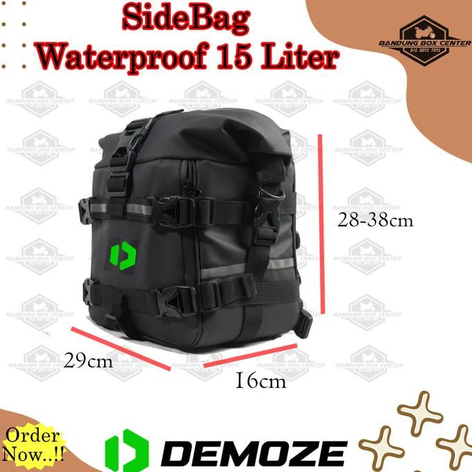 Sidebag Motor 15 Liter Tas Samping Motor Side Bag Tas Motor Waterproof Anti air 15L DJKR NLS