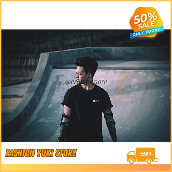 KAOS TSHIRT BAJU COMBED 30 DISTRO LOGO KECIL FIGHT REZA ARAP POLOS CUSTOM  INDONESIA ARAB PRIA WANIT
