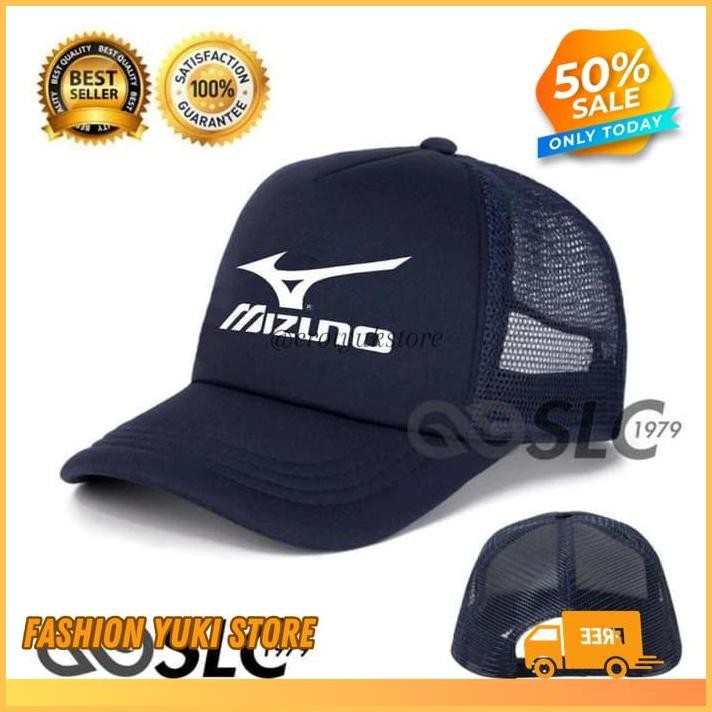 TOPI TRUCKER JARING HAT CAP DISTRO MIZUNO POLOS CUSTOM OLAHRAGA VOLI INDONESIA PRIA  WANITA UNISEX K