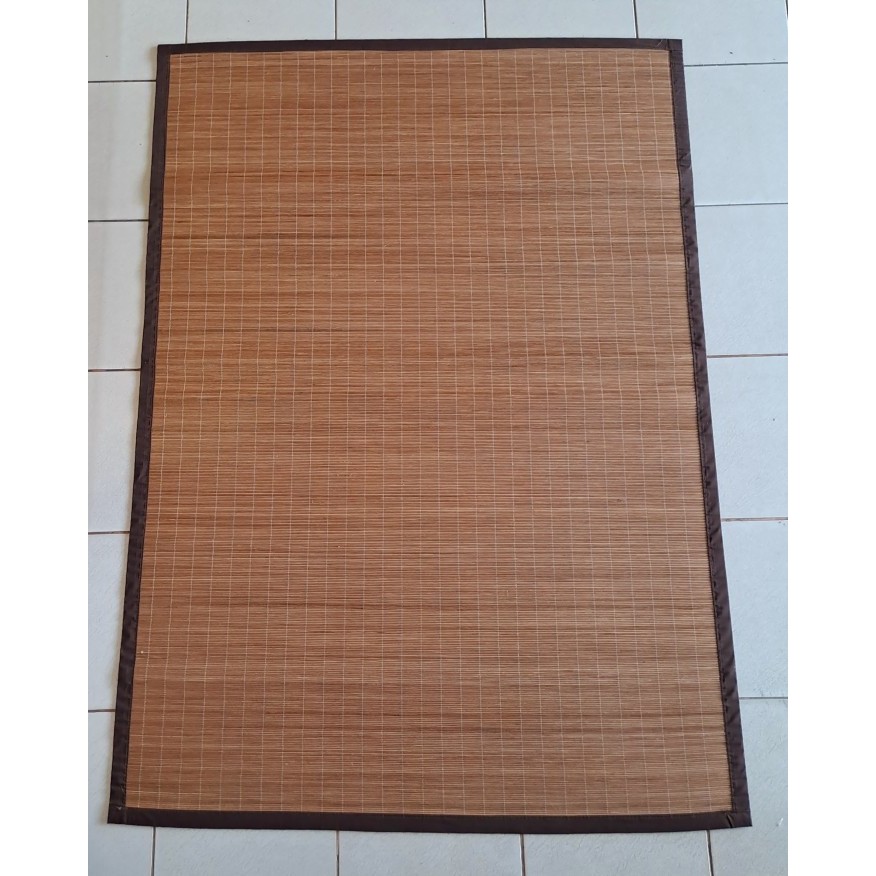 176cm x 250cm Tikar Core Rotan Polos - Tikar Karpet Rotan Core Coklat