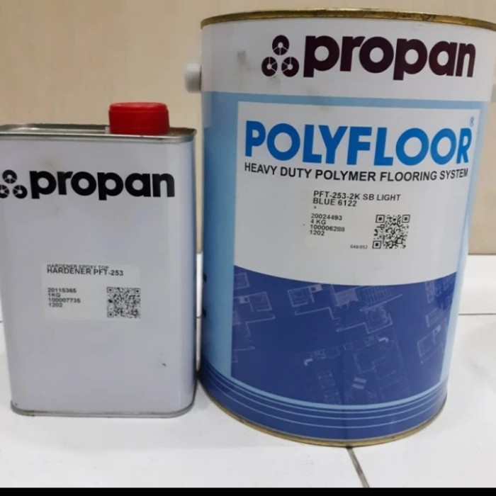 Propan polyfloor pft 253 Light Blue Cat epoxy Lantai