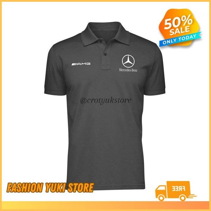 KAOS POLO SHIRT TSHIRT BAJU KERAH DISTRO AMG MERCEDES BENZ POLOS CUSTOM INDONESIA  PRIA WANITA UNISE