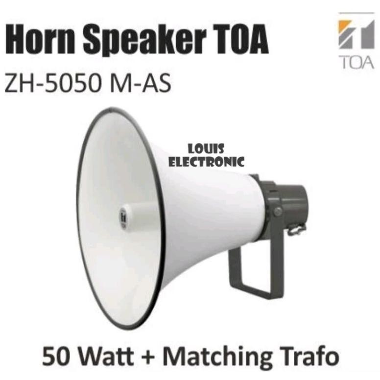 ngel horn speaker toa zh-5050m-as zh5050m zh 5050m ori trafo matching 50 watt toa masjid
