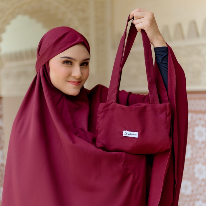 ZM Zaskia Mecca - Yefa Maroon Mukena