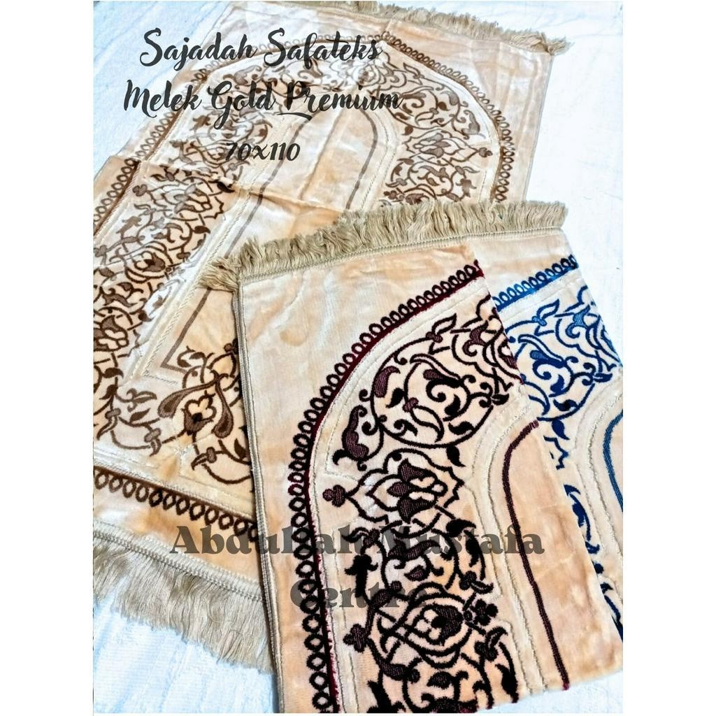 SAJADAH SAFATEKS MELEK GOLD PREMIUM/SAJADAH TURKY SAFATEX GOLD PREMIUN