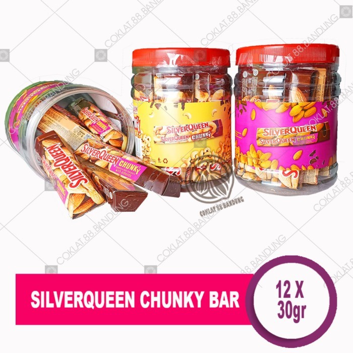 

SILVERQUEEN CHUNKY BAR TOPLES 12 X 30 GR, SILVERQUEEN CHUNKY BAR JAR