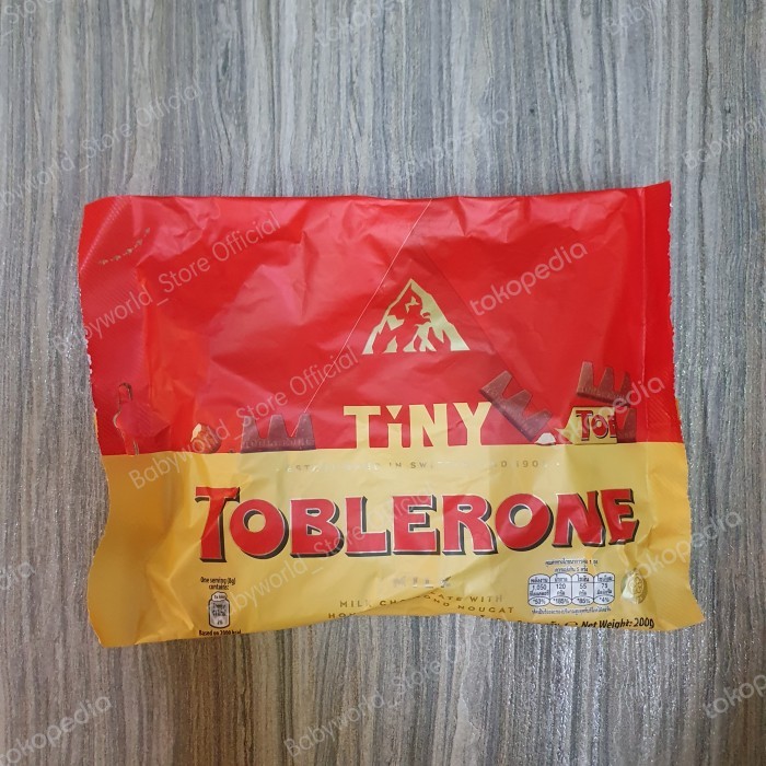

Toblerone TINI MINI coklat MILK CHOCOLATE honey almond IMPORT 200g
